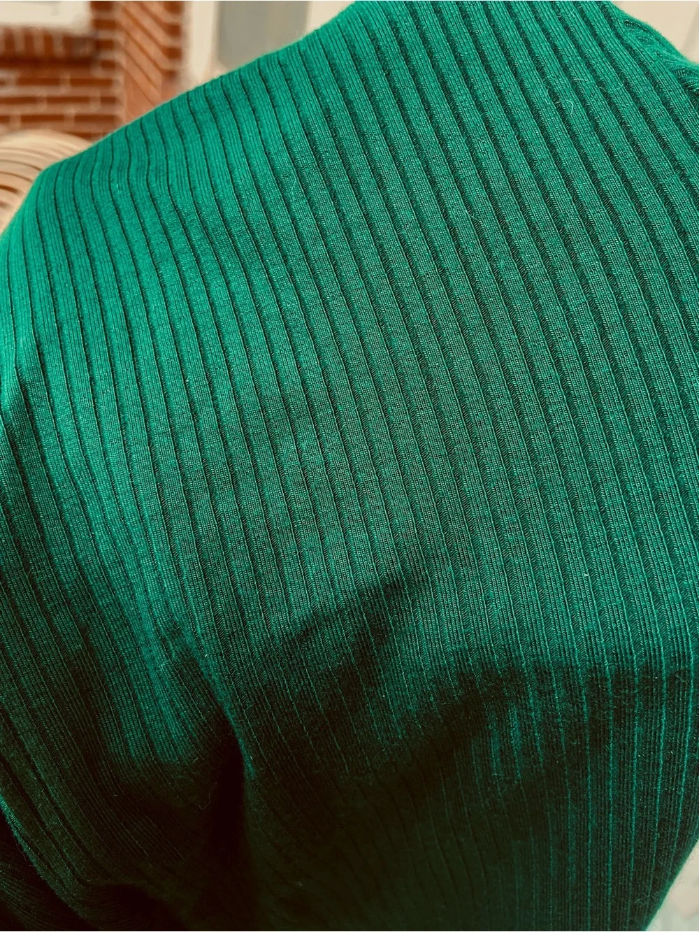 Reformation Maya Long-Sleeve Knit Mini Dress in Deep Hunter Green - Picture 7 of 9